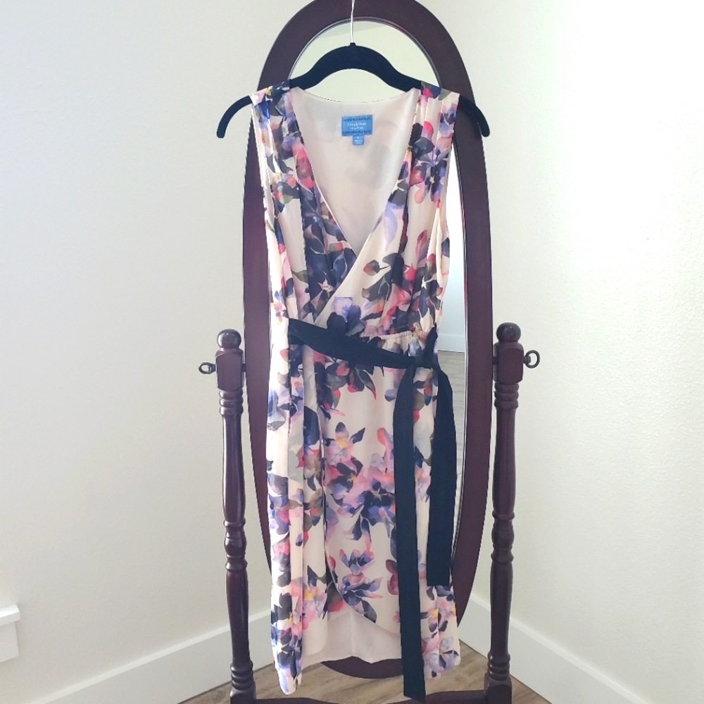 Simply Vera Vera Wang Floral Faux Wrap Dress